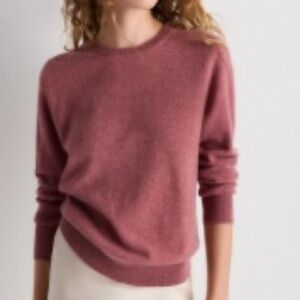 Quince Mongolian Cashmere Women's Pink Sweater XS